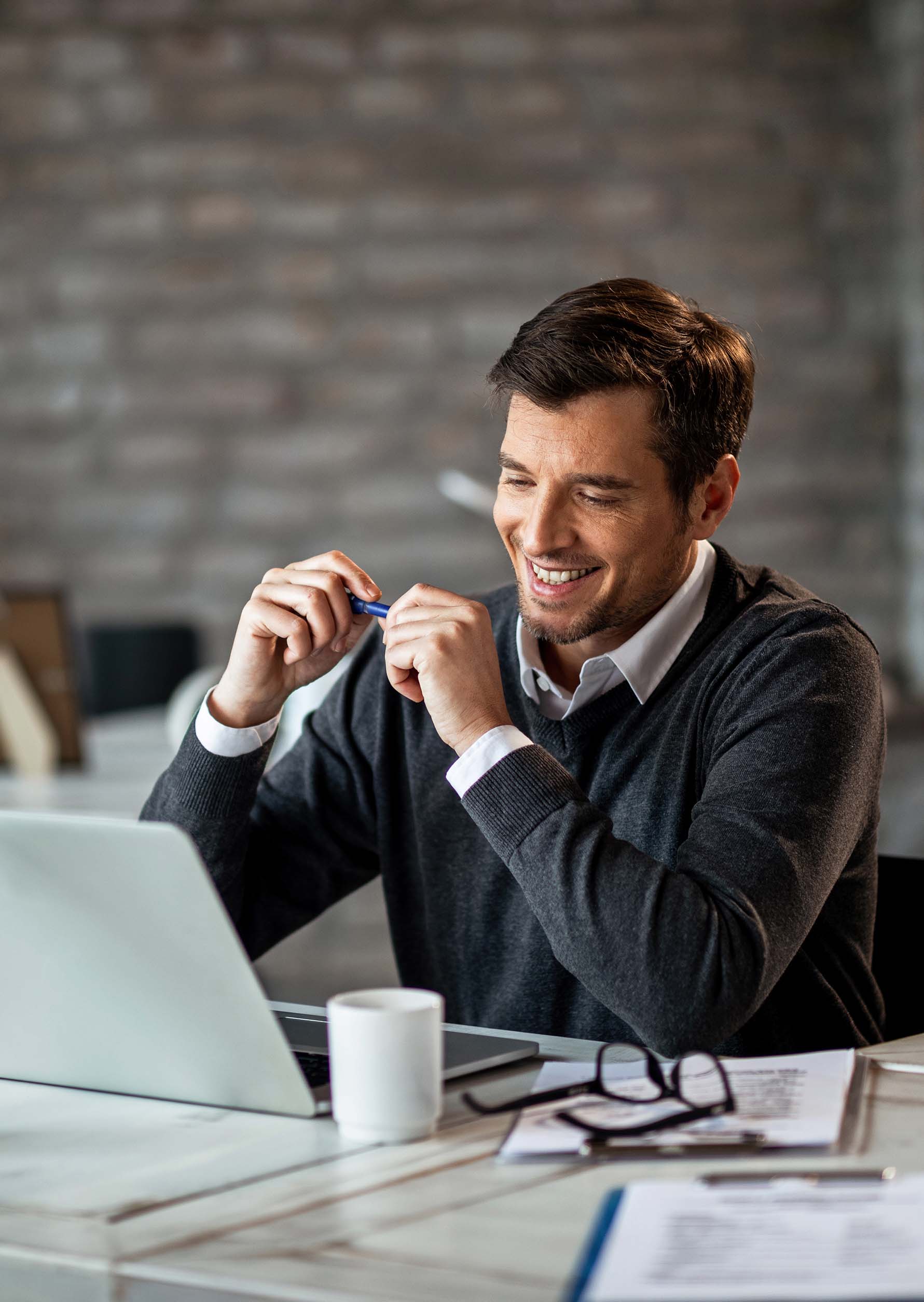 man at laptop